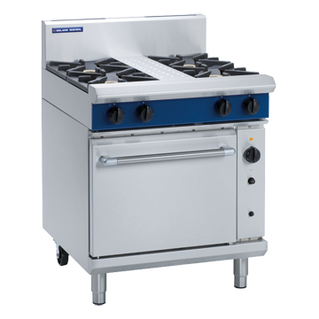 Blue Seal 4-burner range with convection oven G54D
