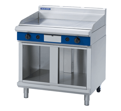 Blue Seal 900mm Gas Dual Griddle on cabinet base (GP516-CB)