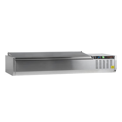 Tefcold Refrigerated Topping Unit with stainless steel lid (GVC33-150)