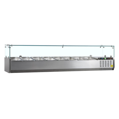 Tefcold 1800mm Refrigerated Toppings Unit GVC33-180