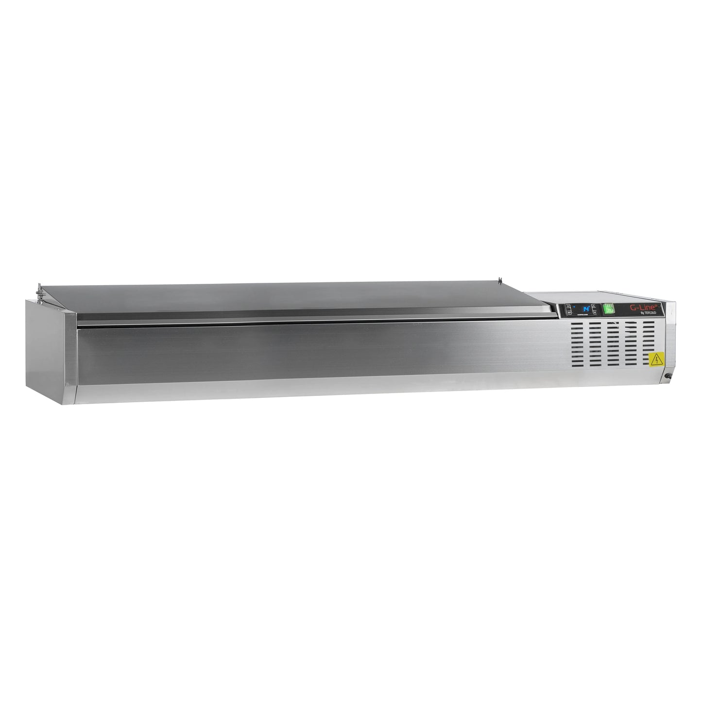 Tefcold 1800mm Refrigerated Toppings Unit GVC33-180 with stainless steel lid