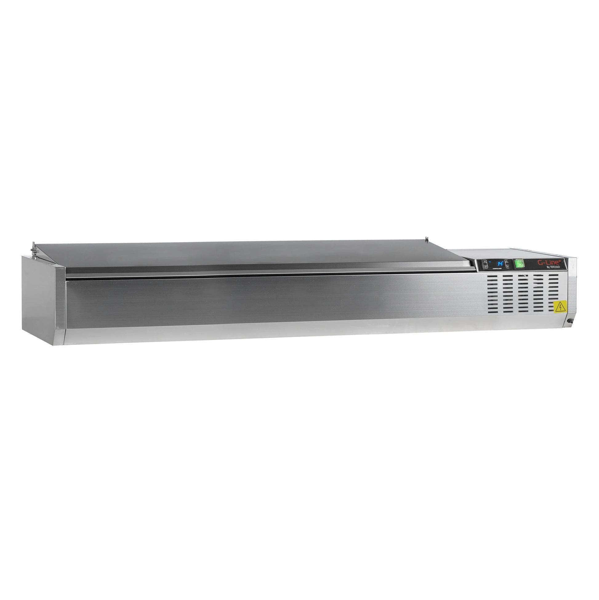 Tefcold 1800mm Refrigerated Toppings Unit GVC33-180 with stainless steel lid