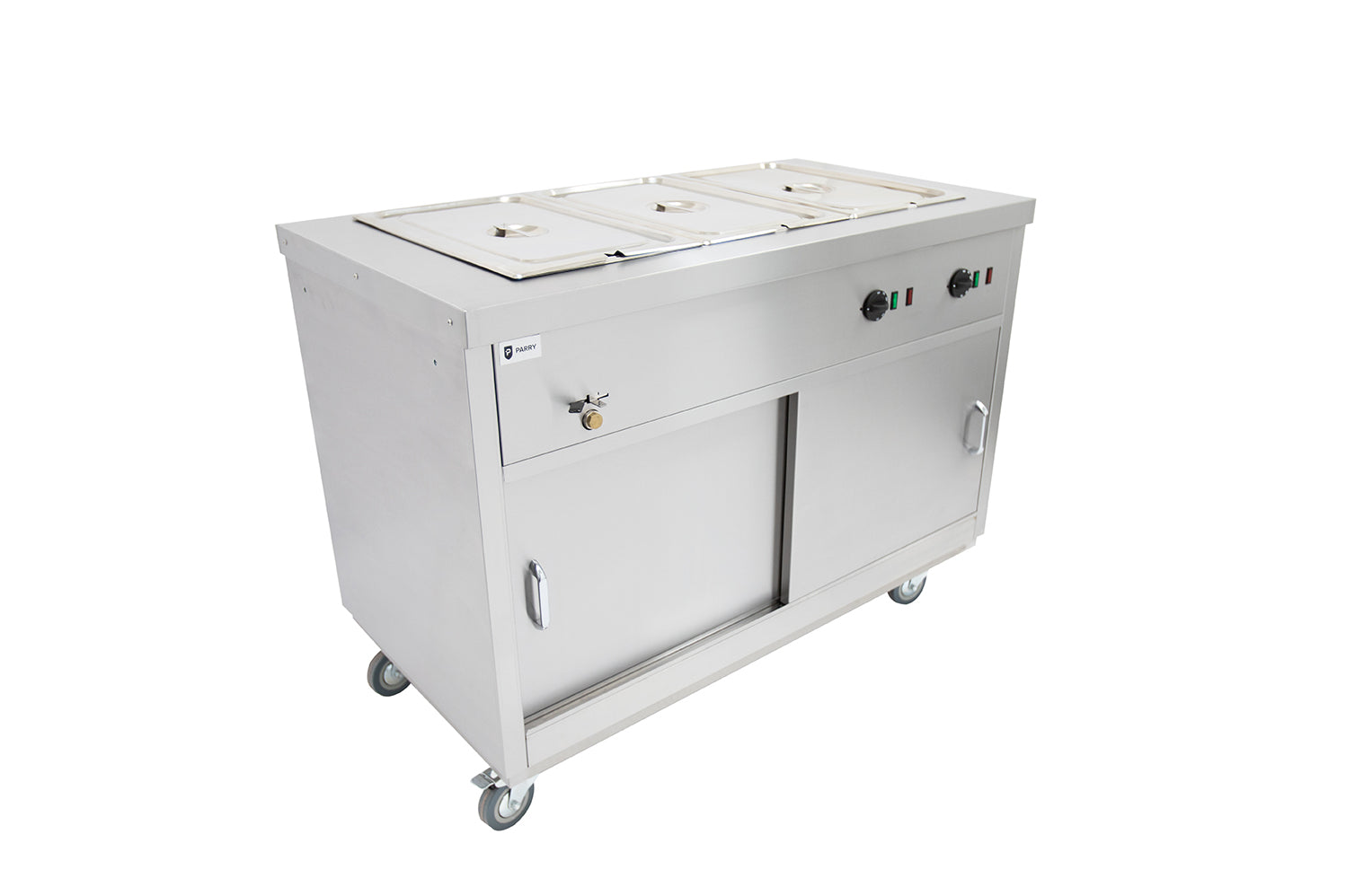 Parry Mobile Bain Marie Hot Cupboard HOT12BM front left view