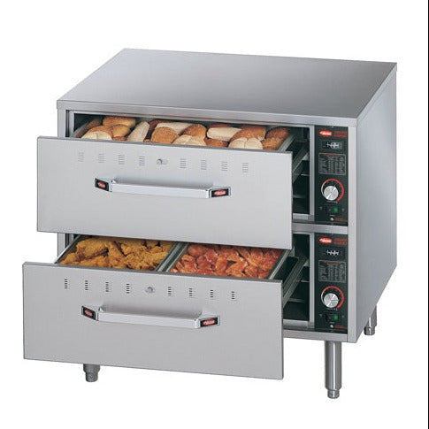 Hatco Electric Food Warming Drawers HDW-2 with full open drawers