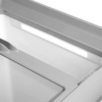 Tefcold 152L Display Chest Freezer (IDC152C-W1) close up on internal lighting