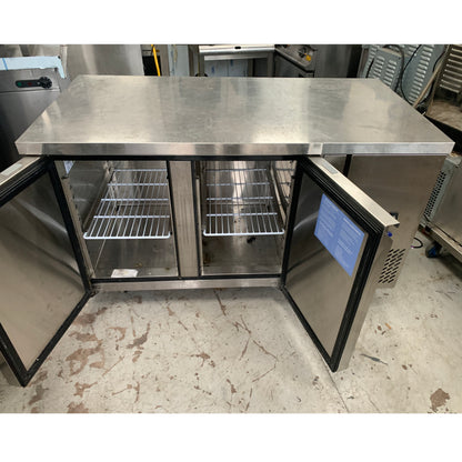 Second hand Atosa 2-Door Counter Freezer seen with open doors (EPF3462HD-R)