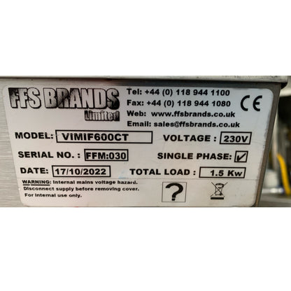 Vizu Countertop chip dump data plate VIMIF600CT