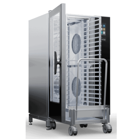 Houno Invoq 20-Grid Electric Combi Oven with roll-in rack left view
