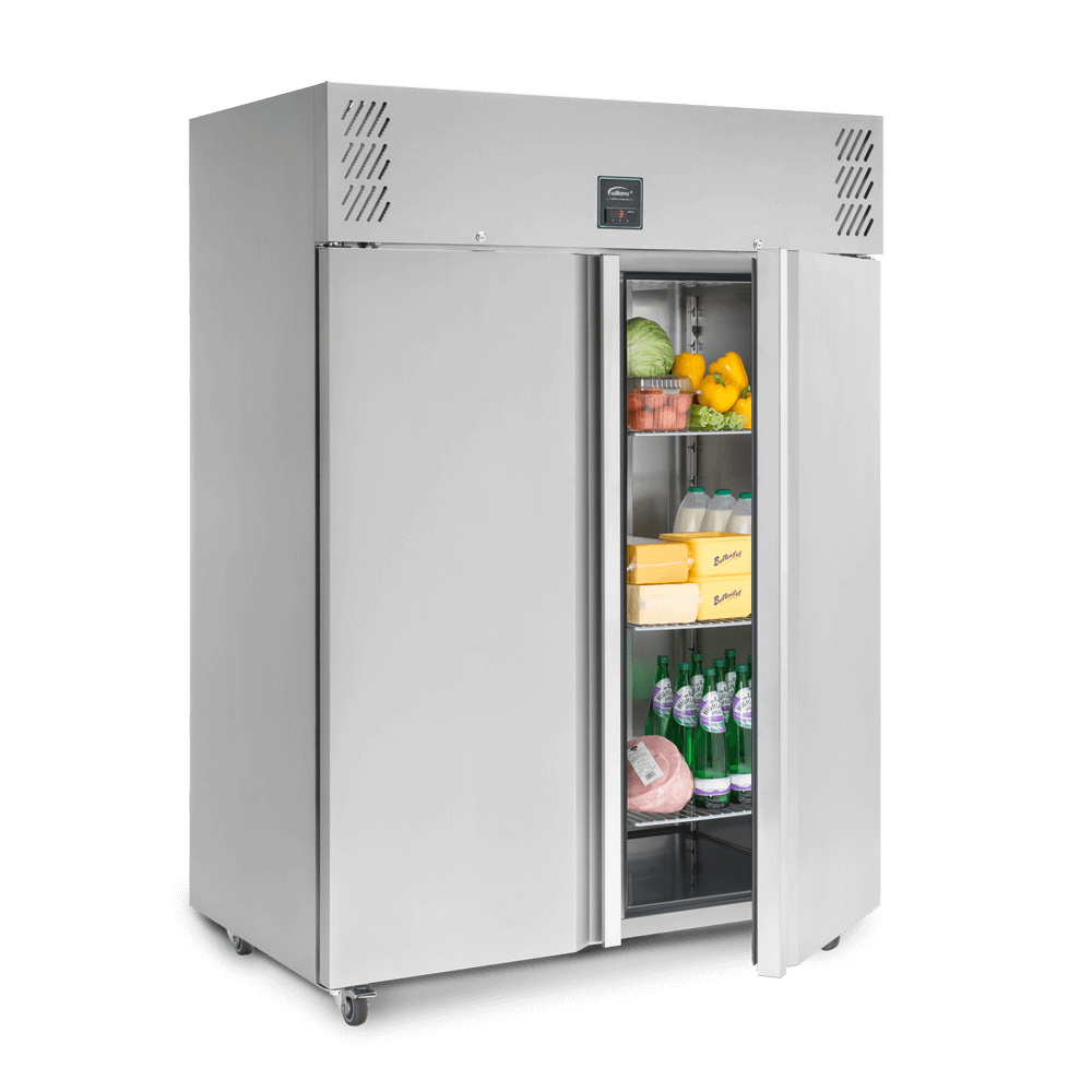 Williams 1295L Single Door Refrigerator (HJ2-SA) with open right hand door and full shelves
