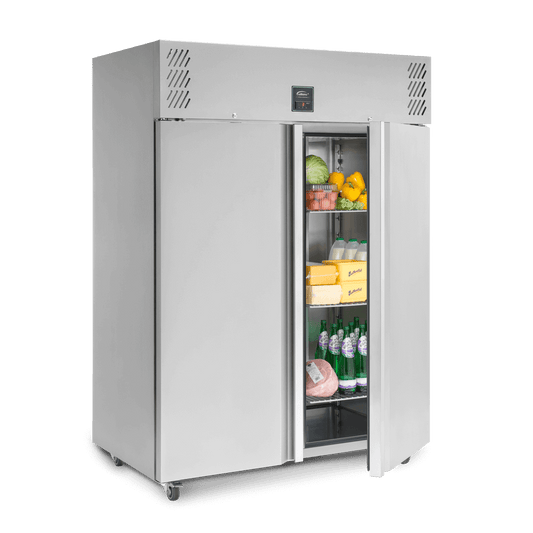 Williams 1295L Single Door Refrigerator (HJ2-SA) with open right hand door and full shelves