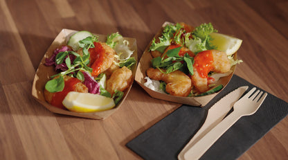 Chicken nuggets ready to serve prepared in Lincat Air Fryer Air0