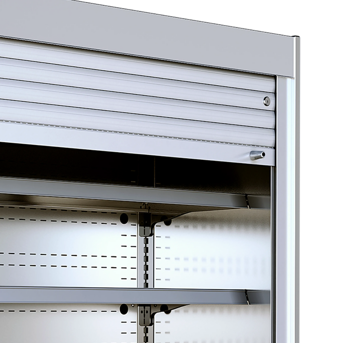 Tefcold Multidecks MCX - close up on shutter lock