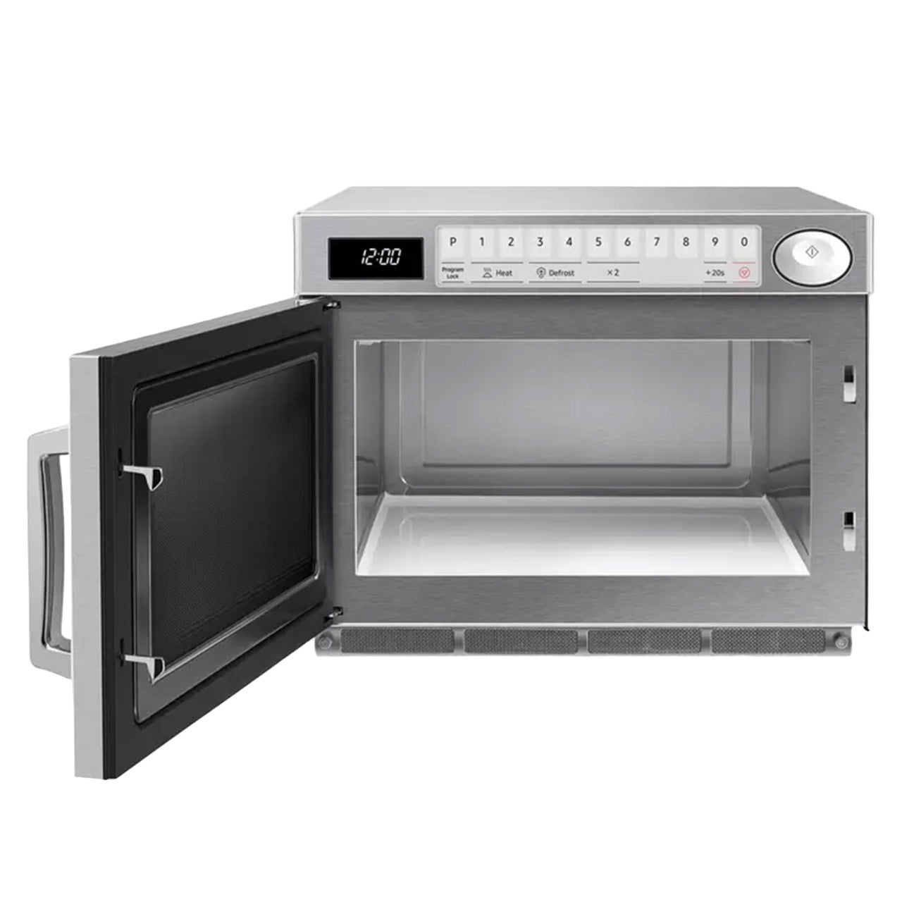 Samsung 1500w Microwave (CM1529) front view with open door