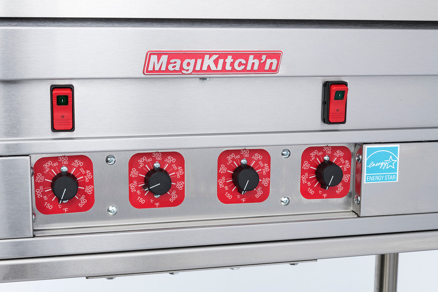 MagiKitch'n Electric Griddle MKE/C-48 control panel