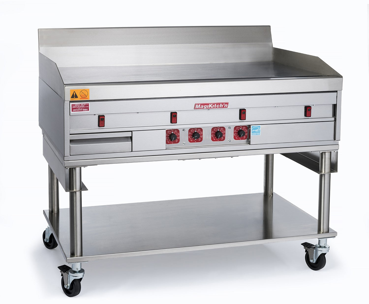 MagiKitch'n Gas Griddle MKG/C-48 front left