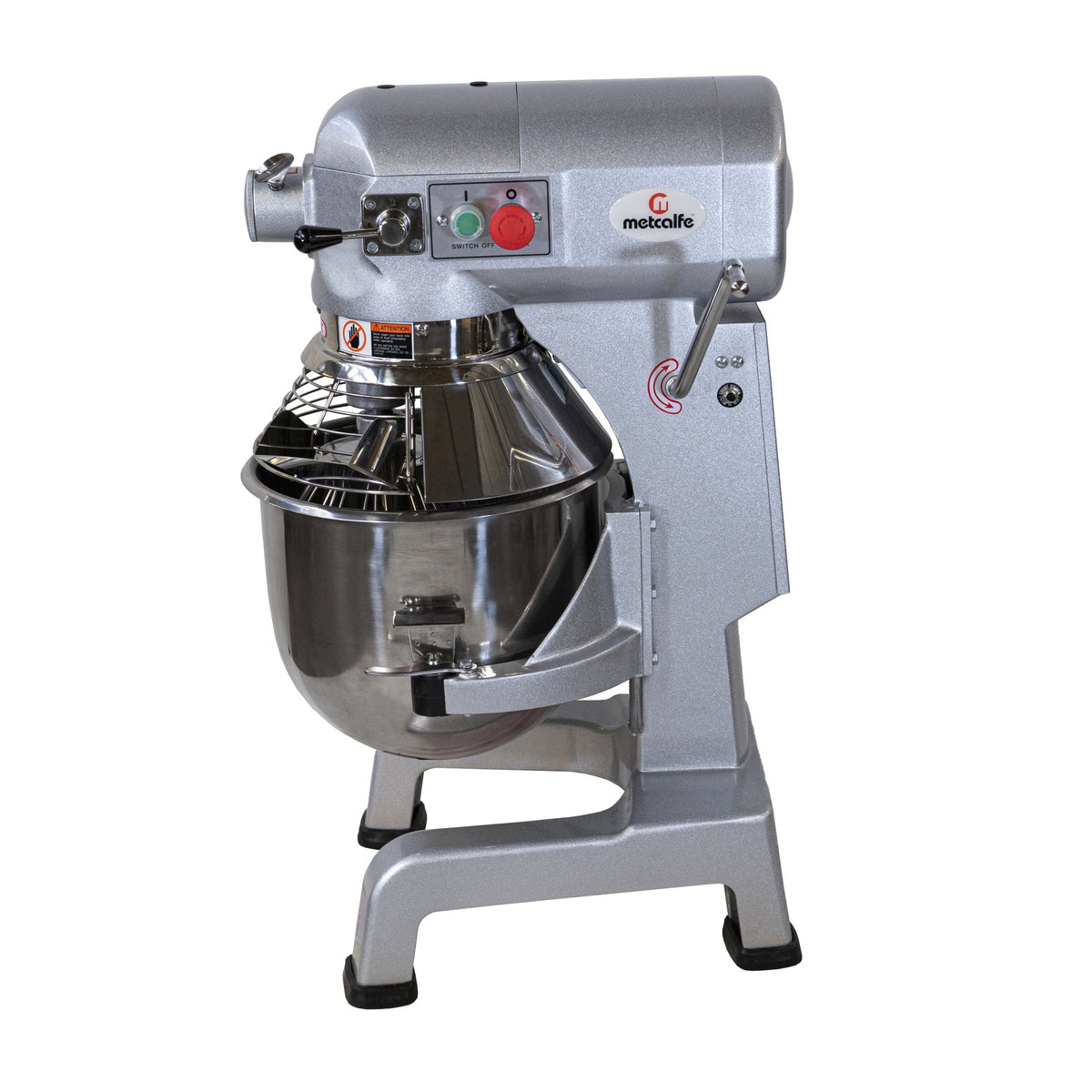 Metcalfe 20L Planetary Mixer MP20 viewed from the side