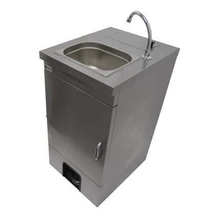 Parry Mobile Hand Wash Basin with Door to front (MWBTD) top view