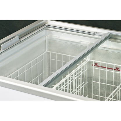Prodis 196L Display Chest Freezer (NV1) close up on baskets