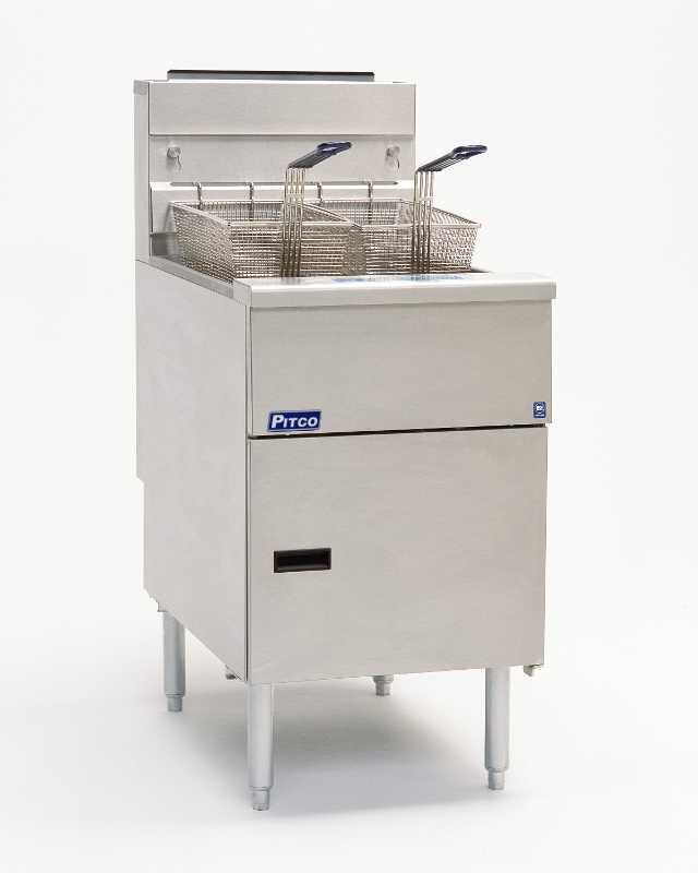 Pitco Single Tank Gas Fryer SG18S side view left