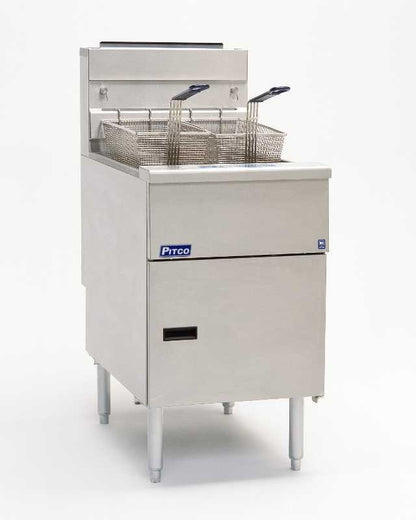 Pitco Single Tank Gas Fryer SG18S side view left