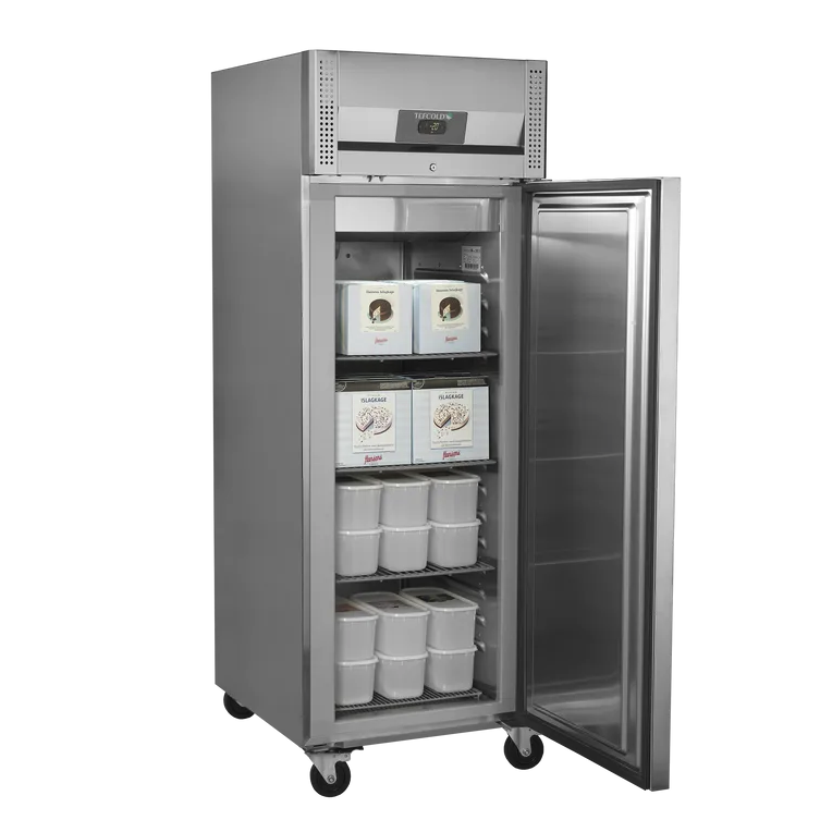 Tefcold Single Door Upright Freezer RF710 with open door