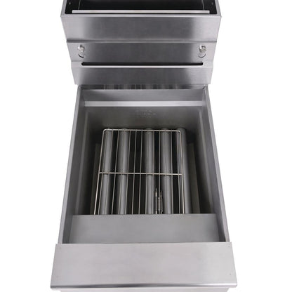 Pitco Single Tank Gas Fryer SG18S looking inside