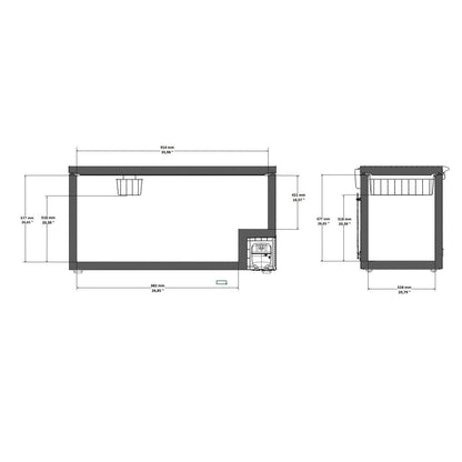 Sterling Pro 305L Triple Chest Freezer (SPC300) diagram