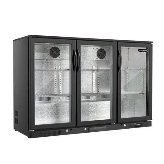 Sterling Pro Low Height Bottle Cooler with hinged doors SP3HC-LOW