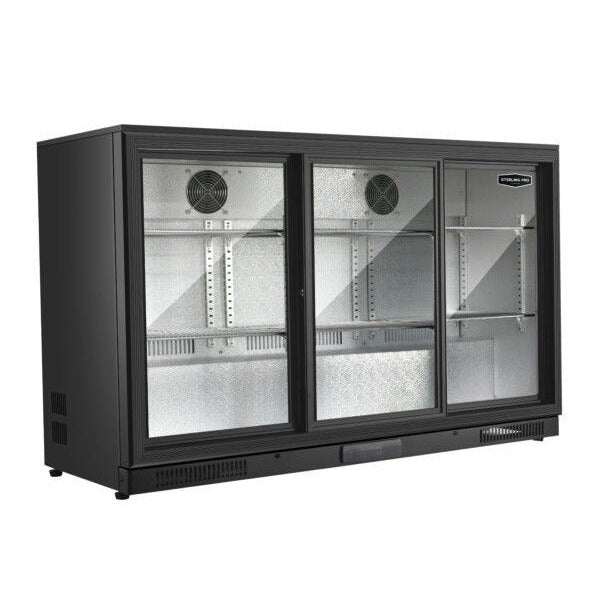 Sterling Pro Low Height Bottle Cooler with sliding doors SP3HC-LOW