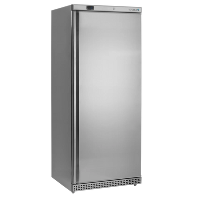 Tefcold 620L Single Door Refrigerator (UR600X1) stainless steel exterior and closed door