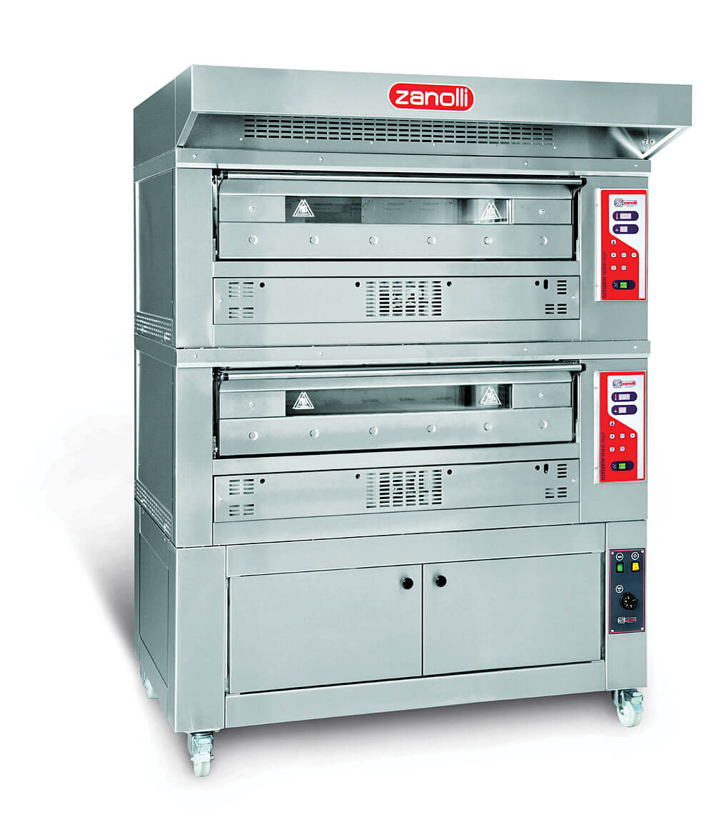 Zanolli Gas Pizza Oven Citizen 9G stacked