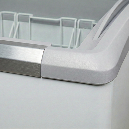 Prodis 546L Display Chest Freezer (NVC5) close up on door