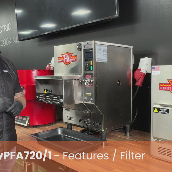 Showing the features and filter of the Perfect Fry