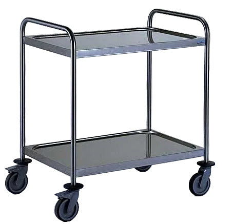 Photo of 2-Tier Stainless Steel Serving Trolley