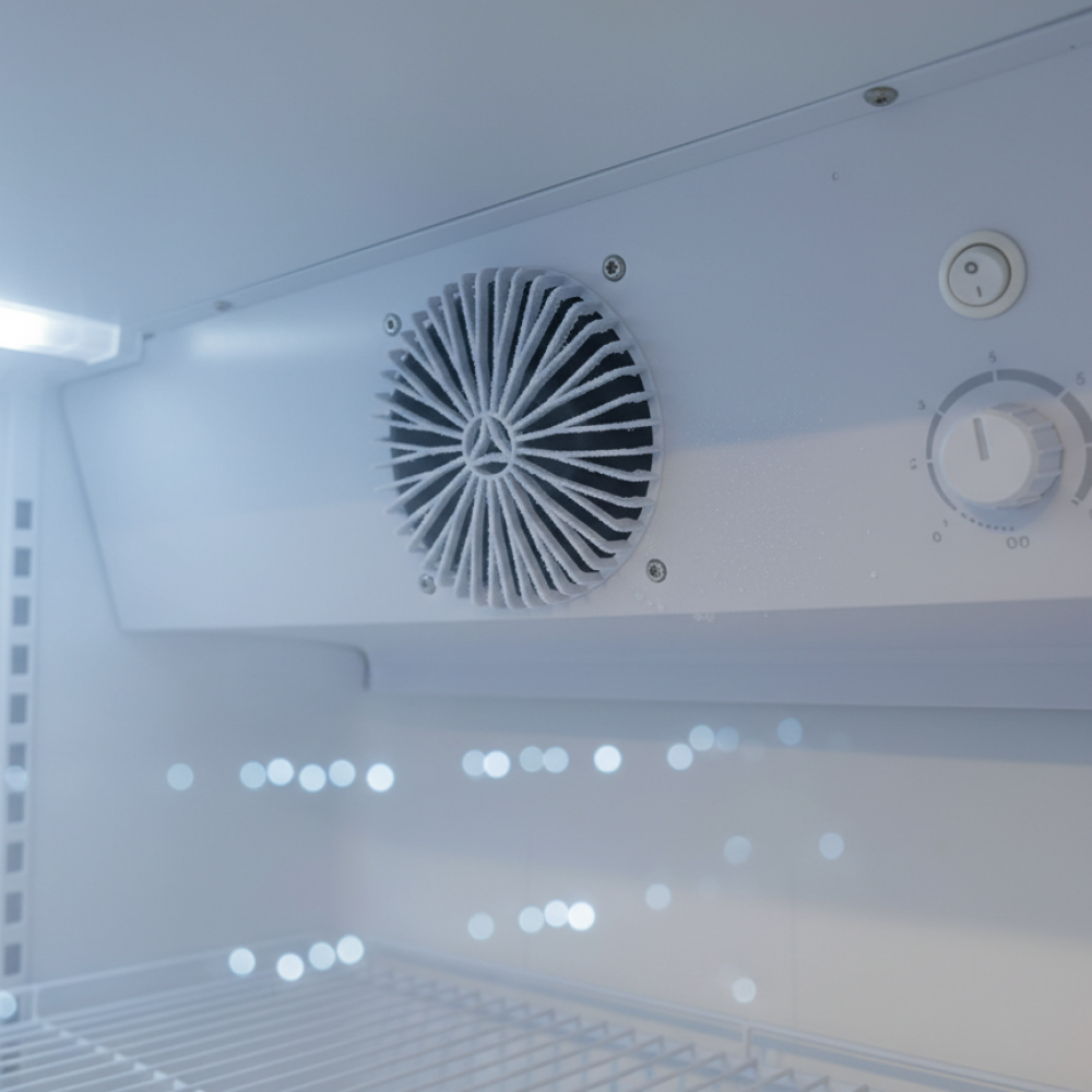 Prodis Display Refrigerator  (XD381-LE) internal fan close up 
