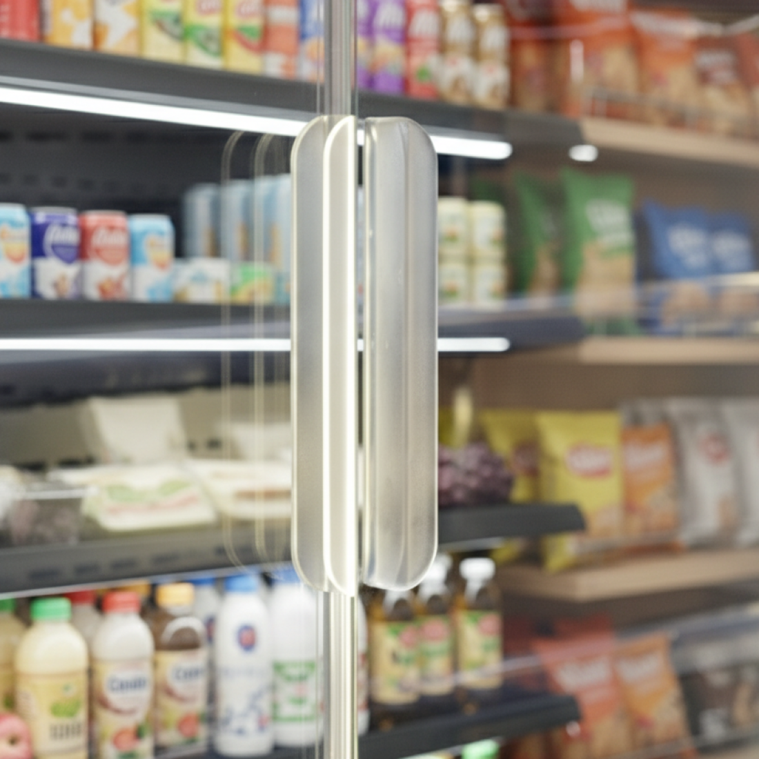 Prodis 1310mm Refrigerated Multideck, Black (XMD1250-MK2-K) door handles