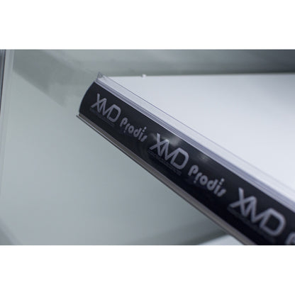 Prodis 1300mm Multideck in white, ticket strips XMD1250-P-FGD-W