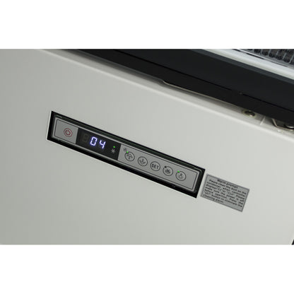 Prodis 1300mm Multideck in white XMD1250-P-FGD-W digital display